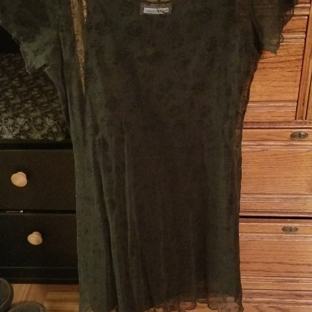 Black lace dress